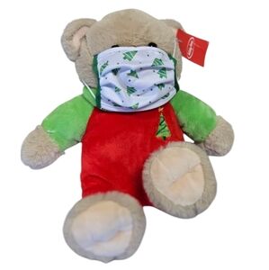 Holiday Editions Festive Bear with Red and Green Outfit